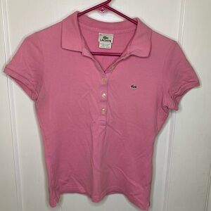 Lacoste Pink Polo Shirt